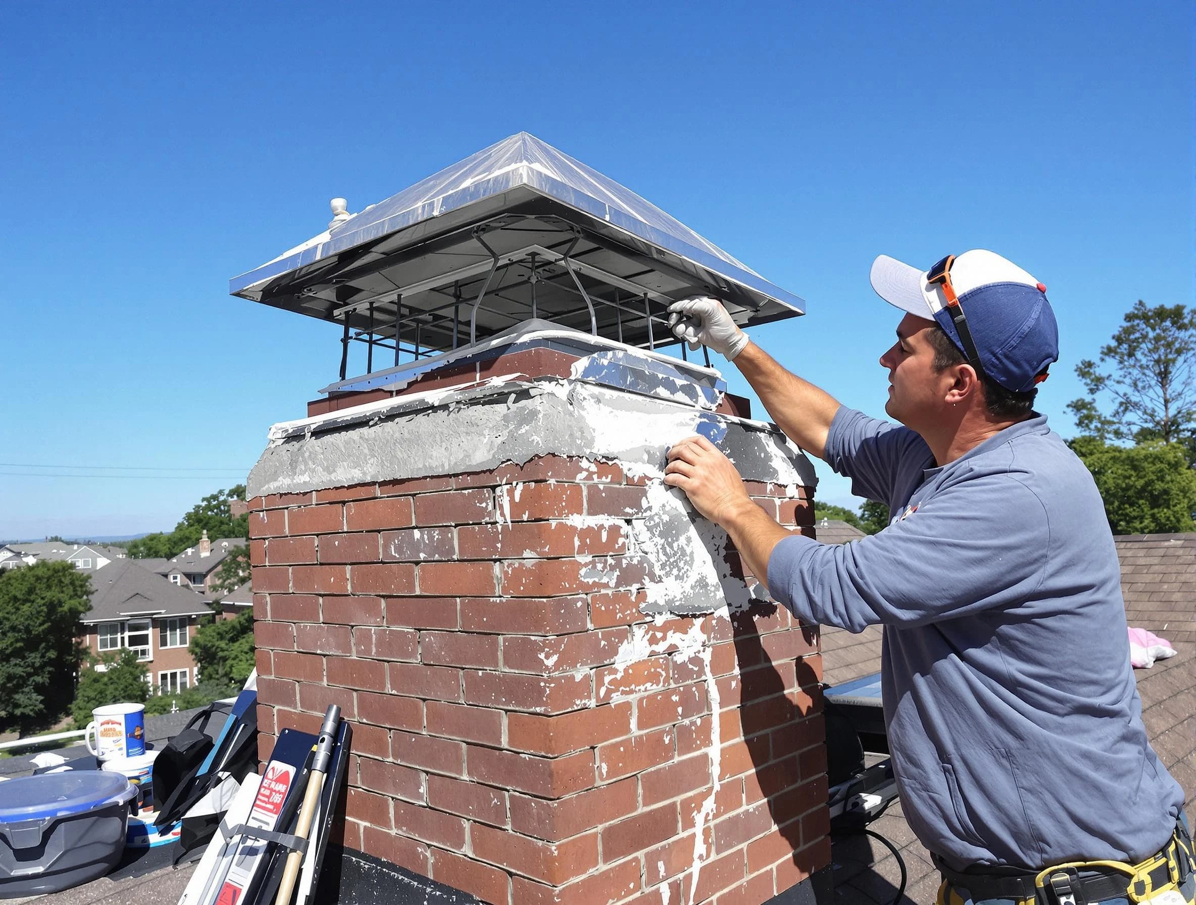Chimney Crown Services service in Pleasant View, TN